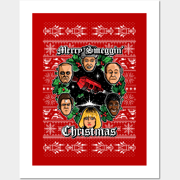 Merry Smeggin' Christmas Wall Art by Stationjack